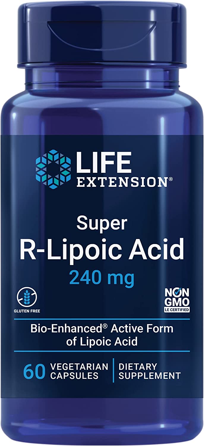 Life Extension Super R-Lipoic Acid-240mg, 60 Count