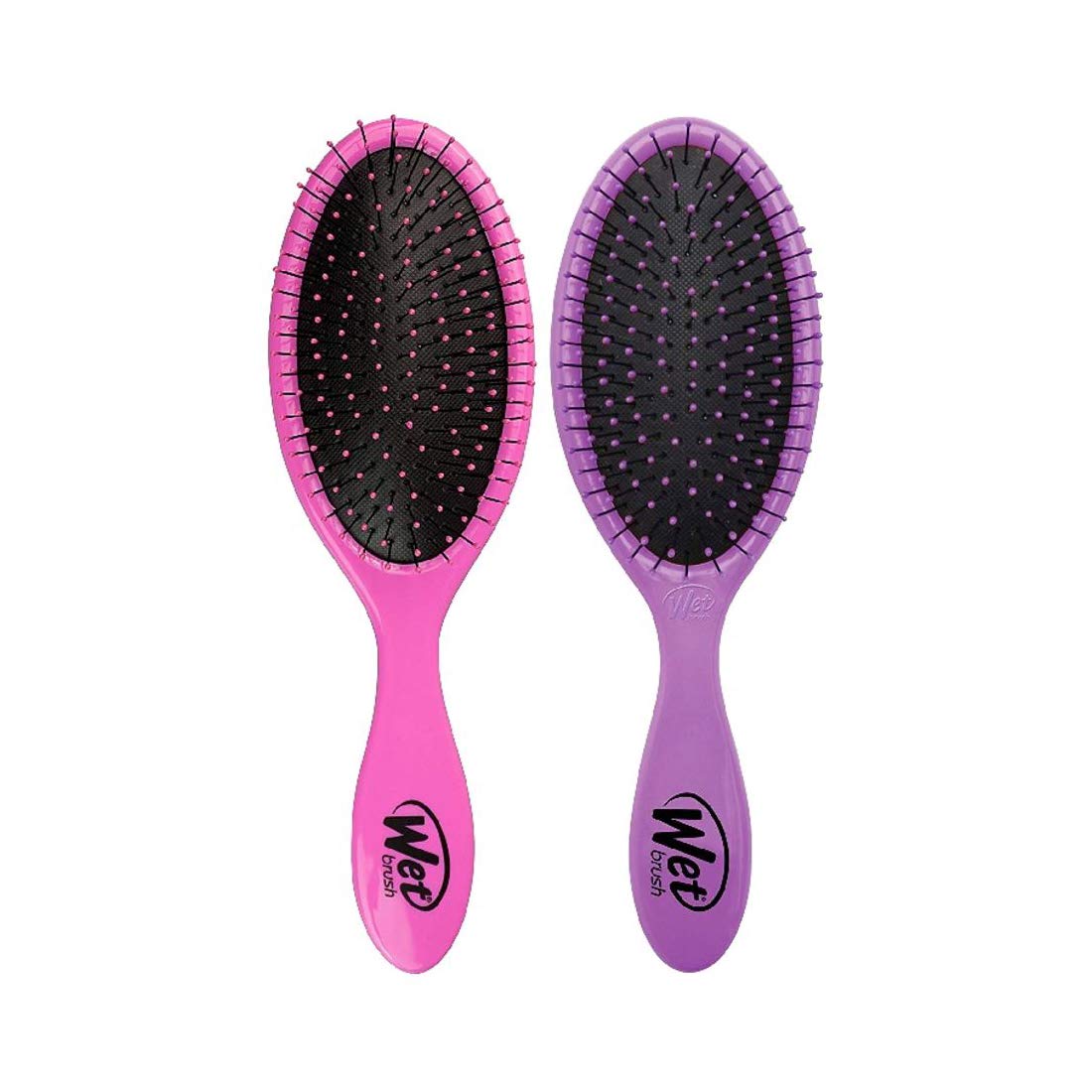 Original Detangler Hair Brush, Exclusive Ultra-soft IntelliFlex Bristles For All Hair Types of Men & Women - Pink & Purple