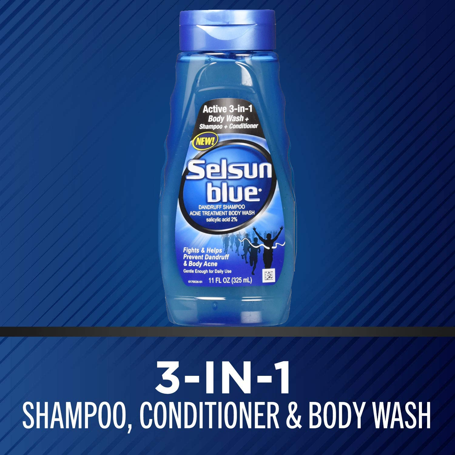 Selsun Blue Active 3-in-1 Dandruff Shampoo, 1 Pound
