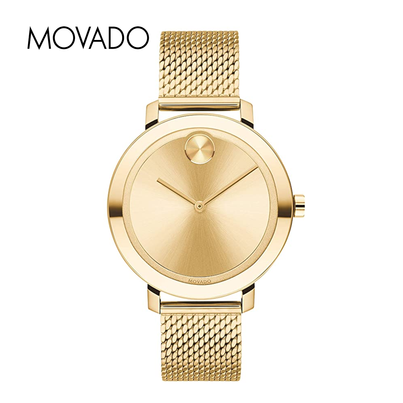 Movado Bold Evolution Women's Quartz Watch - 3600653 Luxurious Yellow Gold