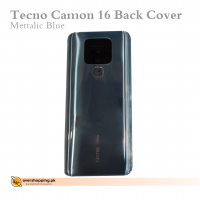 Tecno Camon 16 Complete Housing Back Case - Metallic Blue