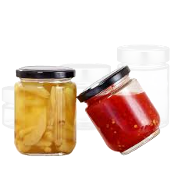 Airtight Ergo Jar with Lid: Ideal Round Honey Glass Storage, Tran