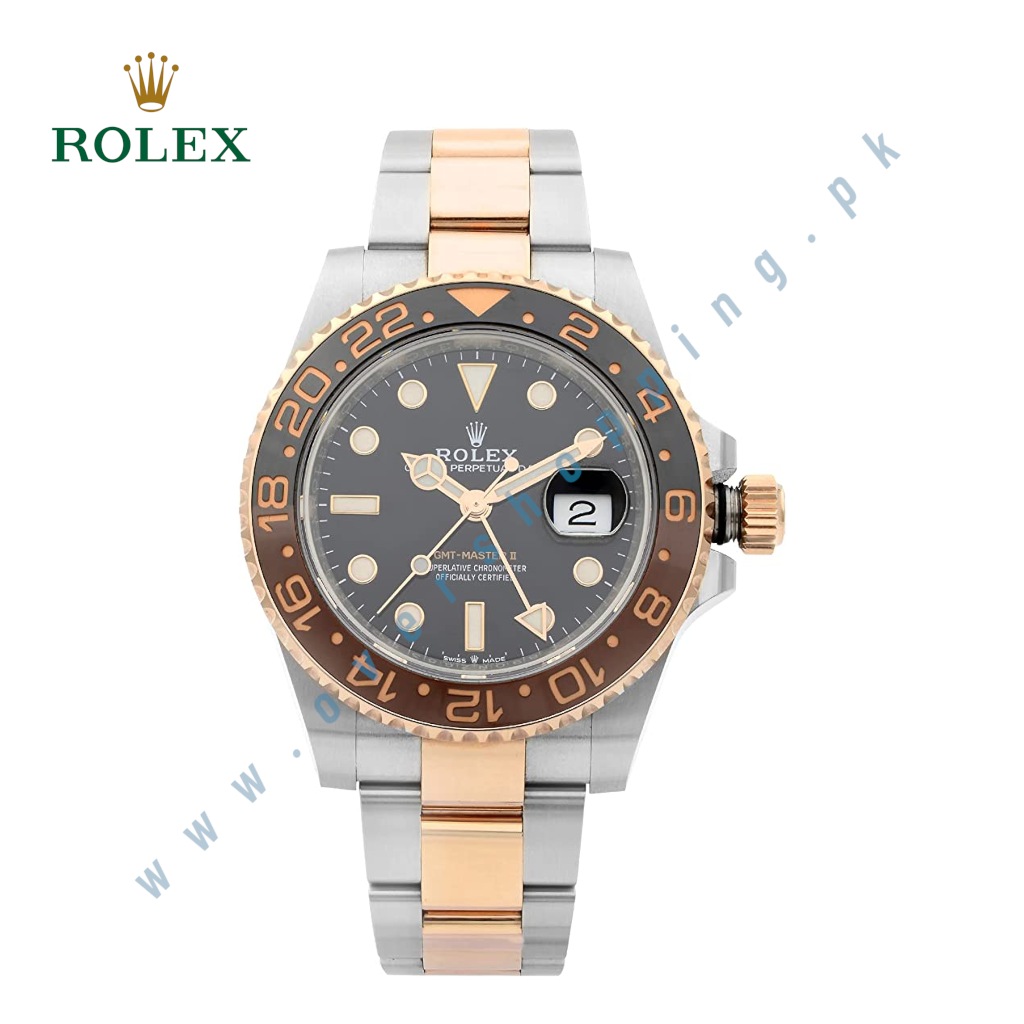 Rolex GMT-Master II Black Dial Automatic Stainless Steel and 18kt Rose Gold 126711CHNR