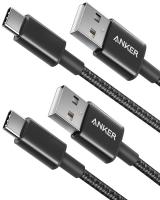 USB Type C Cable, Anker [2-Pack 6Ft] Premium Nylon…