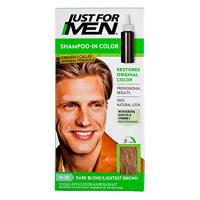 Just For Men Shampoo In Hair Color Dark Blond, Lightest Brown 2 pk