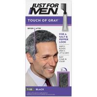 Just For Men Touch of Gray Hair Color, (6 Pack), T-55 - Black Gray