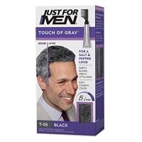 Just For Men Touch of Gray, Hair Coloring with Comb Applicator, T 55 - Black