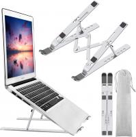 Laptop Stand, Laptop Holder Riser Computer Stand, Adjustable Aluminum Foldable Portable Notebook Stand 10-15.6” Laptops and Tablets - Silver