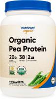 Nutricost Pure Plant 100% Organic Pea Protein Powder, 2lbs Organi