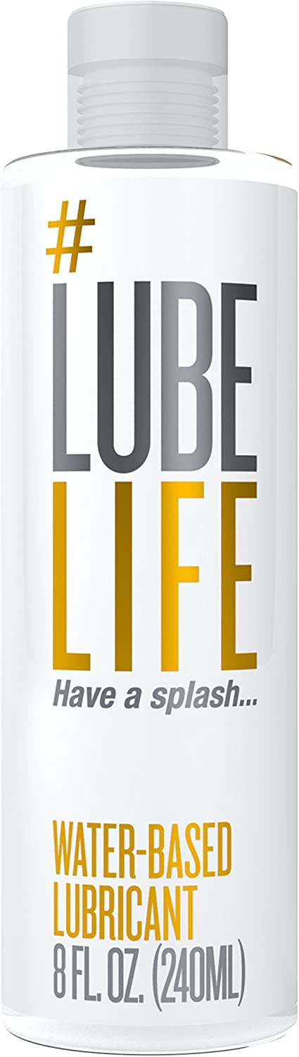 LubeLife Sex Lube Water Based Personal Lubricant, 8 oz (240ml)