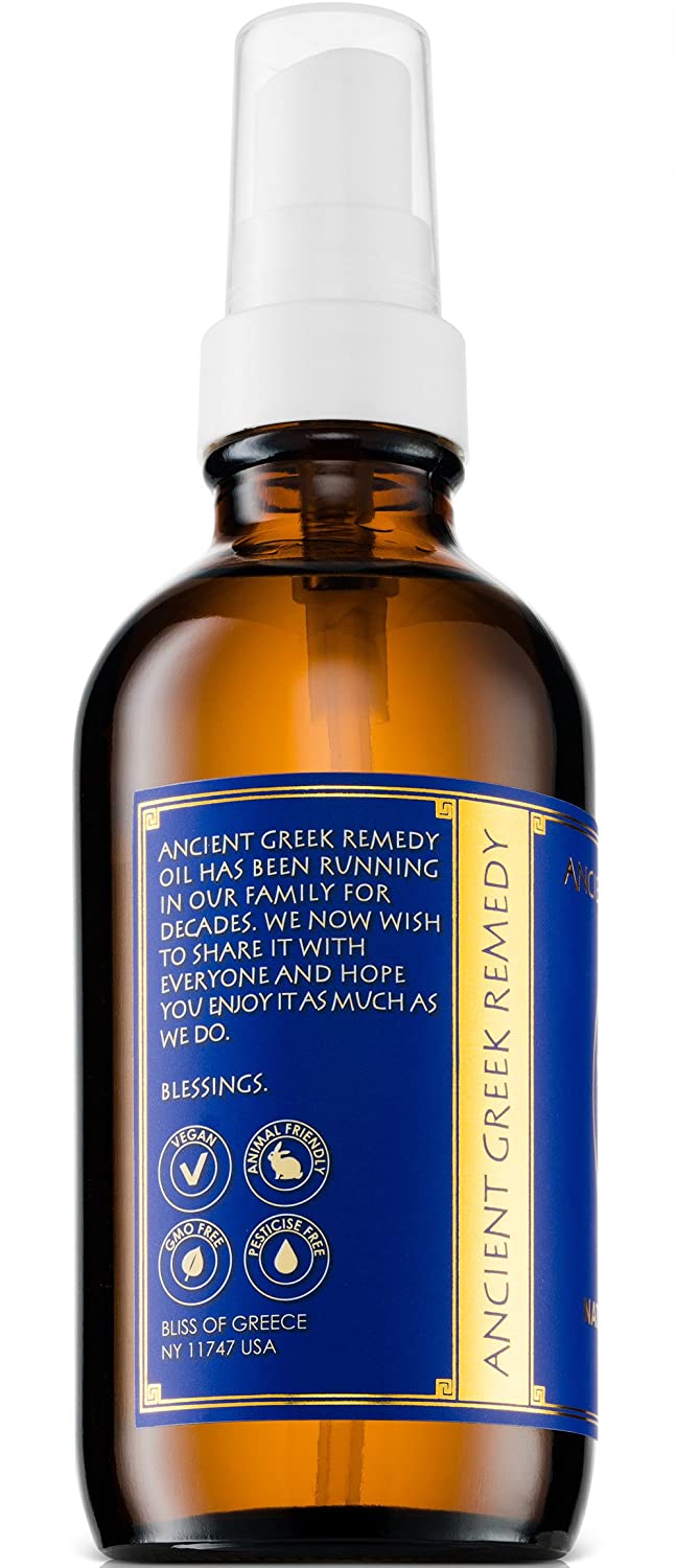 100% Pure Organic Blend of Olive, Lavender, Almond, Vitamin E and Grapeseed Oils for Dry Skin Cuticle Care - 4 Fl.Oz (118ml)