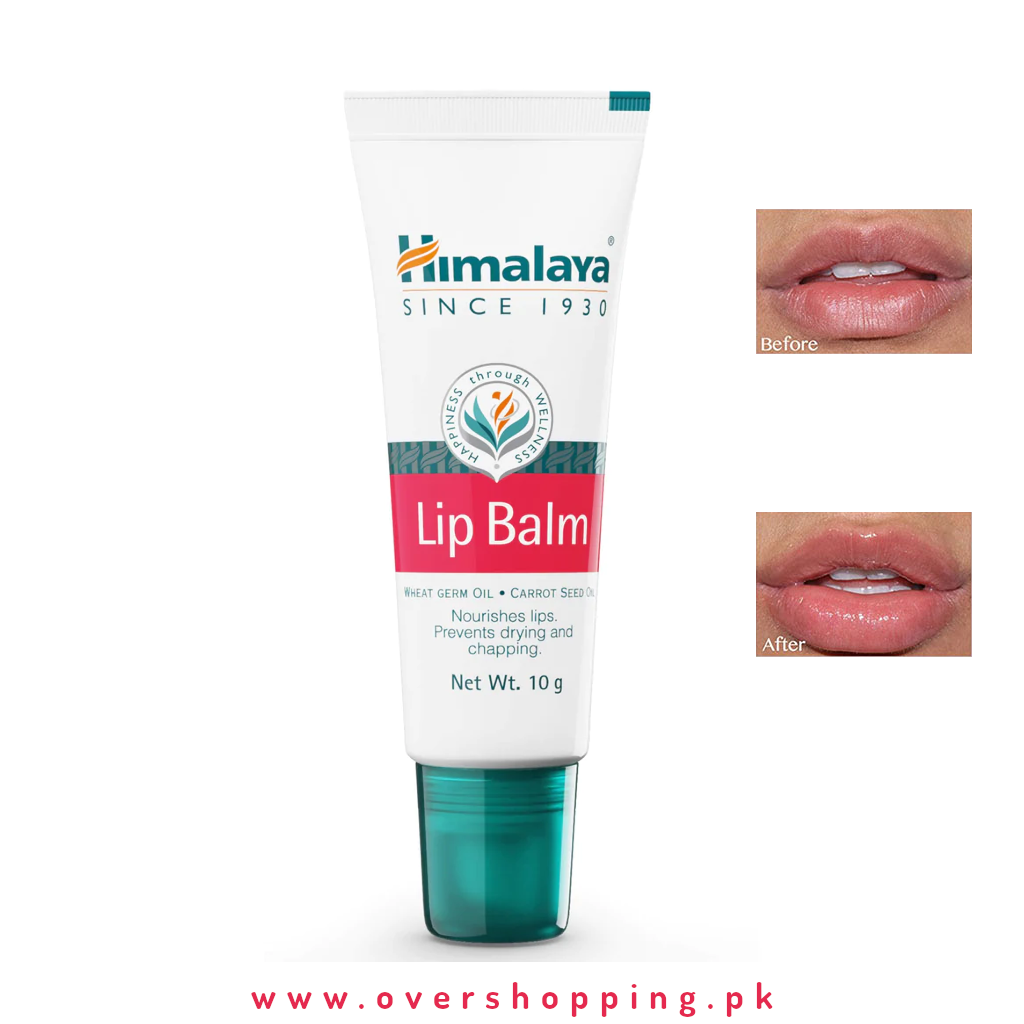 Himalaya Herbals Lip Balm Prevents Drying and Chapping, Pack of 2 - 0.35 Oz (10g)