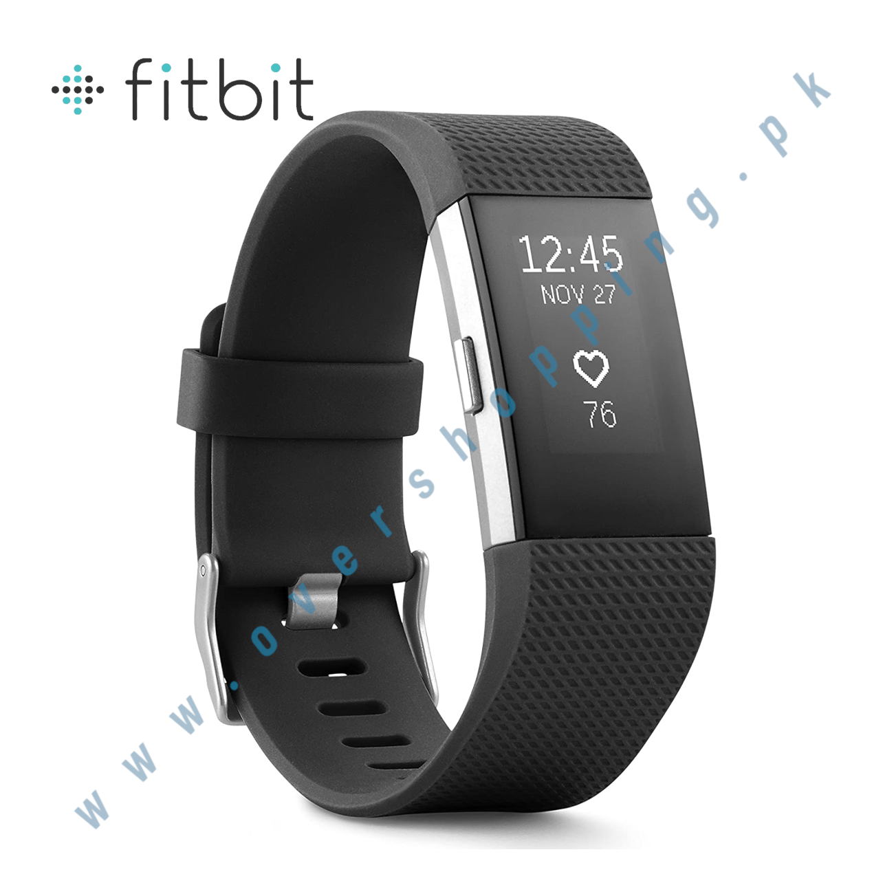 Fitbit Charge 2 Heart Rate + Fitness Wristband, Black, Small