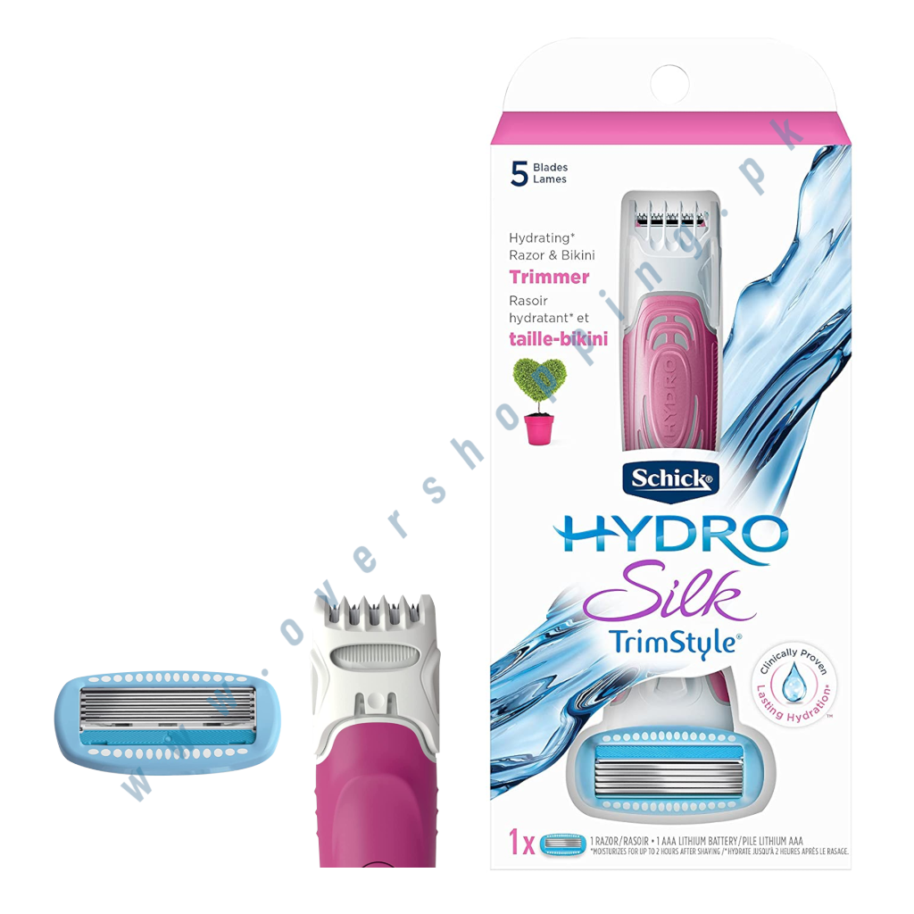 Schick Hydro Silk TrimStyle Moisturizing Razor for Women with Bikini Trimmer