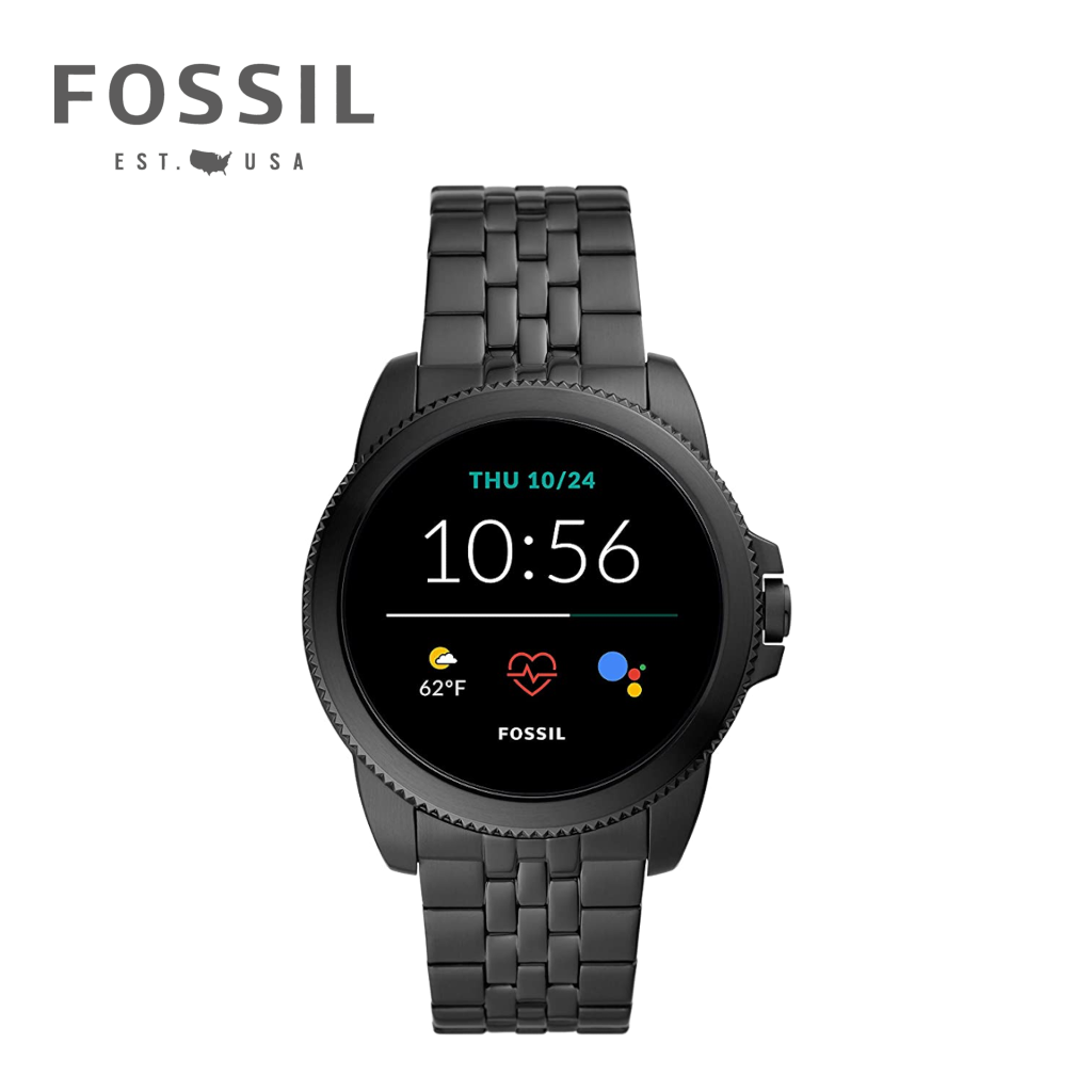 Fossil Men's Gen 5E 44mm Stainless Steel Touchscreen Smartwatch, Black