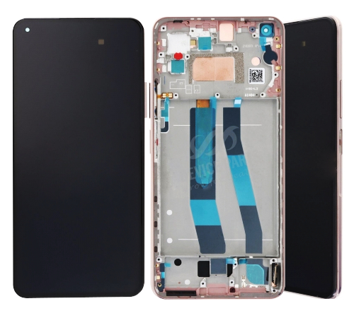 Screen Replacement With Frame for Xiaomi 11 Lite 5G NE - Pink Ori