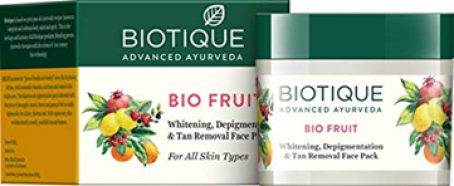 Biotique Fruit Whitening & Depigmentation Face Pack 75g