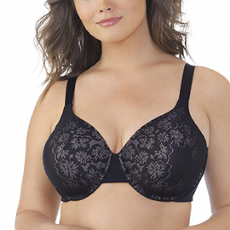 Vanity Fair Women's Beauty Midnight Back 44C Underwire Bra 76380 Size 36D