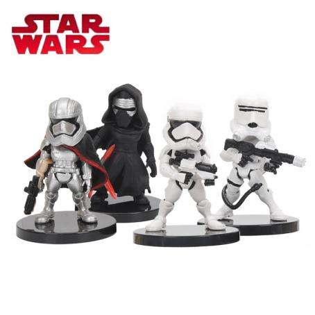 4pcs/set 5cm Star Wars Toy Darth Vader Kylo Ren The Storm Troops Imperial Stormtrooper PVC Action Fi