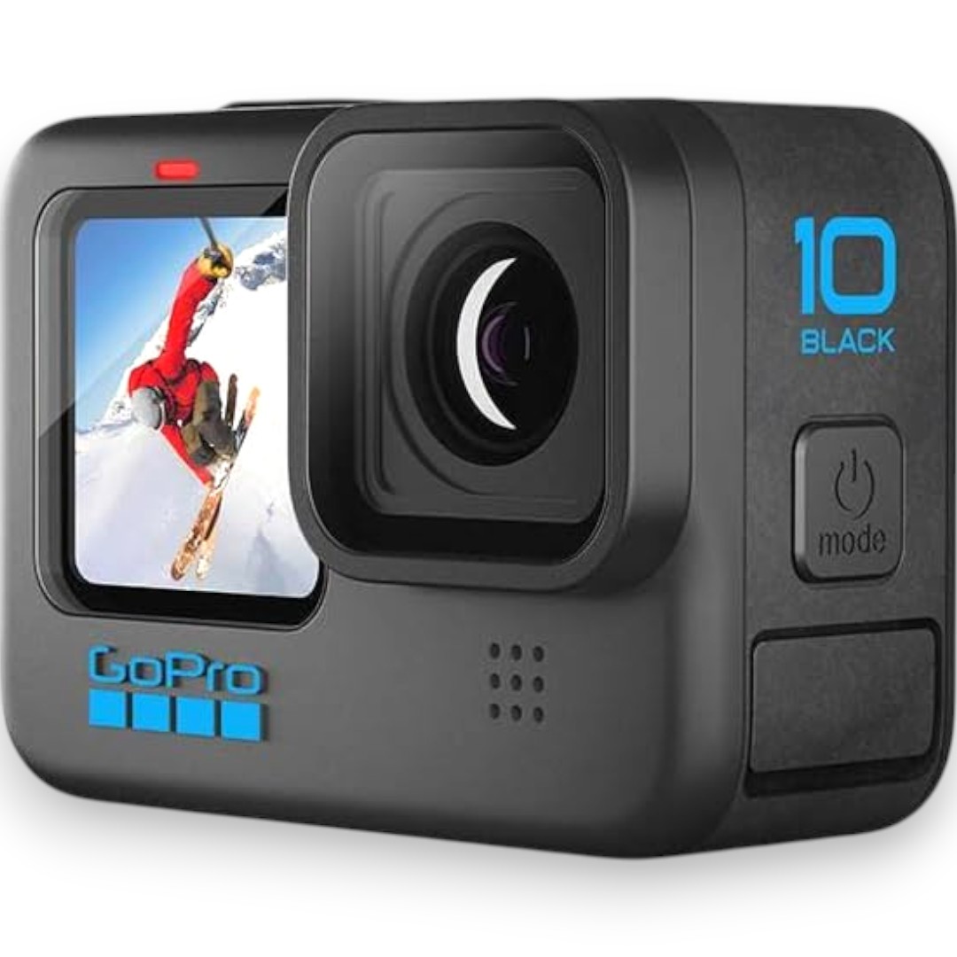 GoPro HERO10 Black Action Camera — 5.3K60, 23MP, Front LCD & Rear Touch Screen