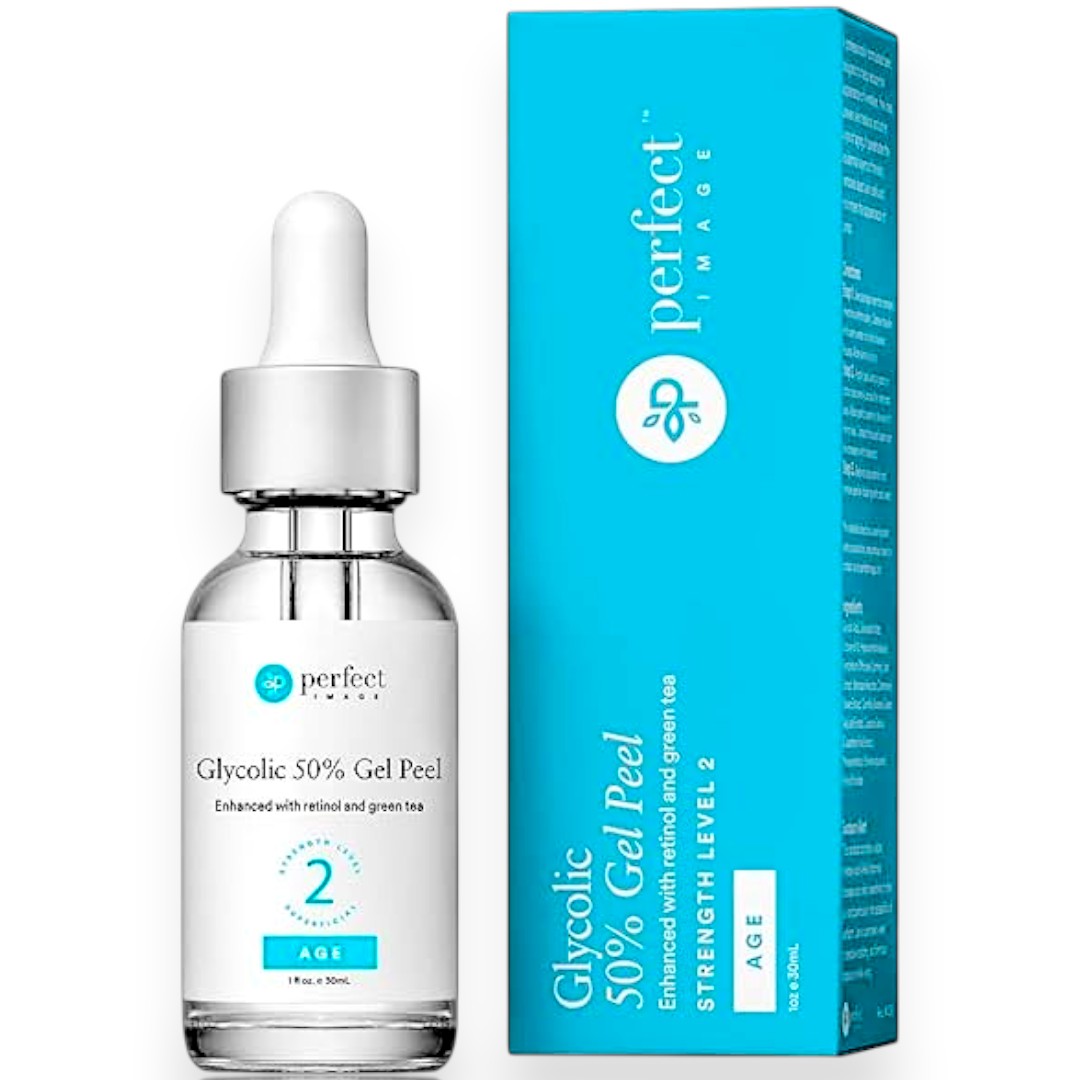 Glycolic Acid 50% Gel Peel - Professional Strength with Retinol & Green Tea - For Acne Scars, Dark Spots & Wrinkles - At-Home Facial Treatment - 1 oz - Imported for Amazon Pakistan Online Shopping
