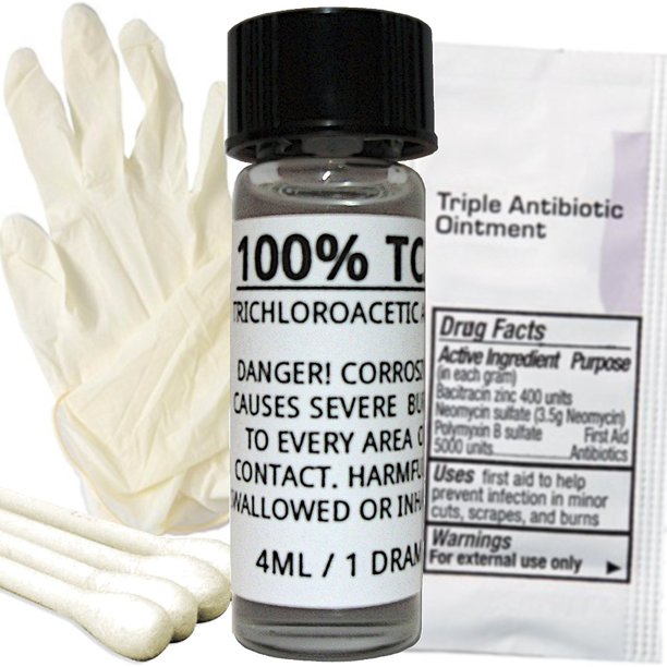 100% TCA Skin Peel Kit - Acid Peel for Scar Removing Face Peel, Anti-aging- 4ml