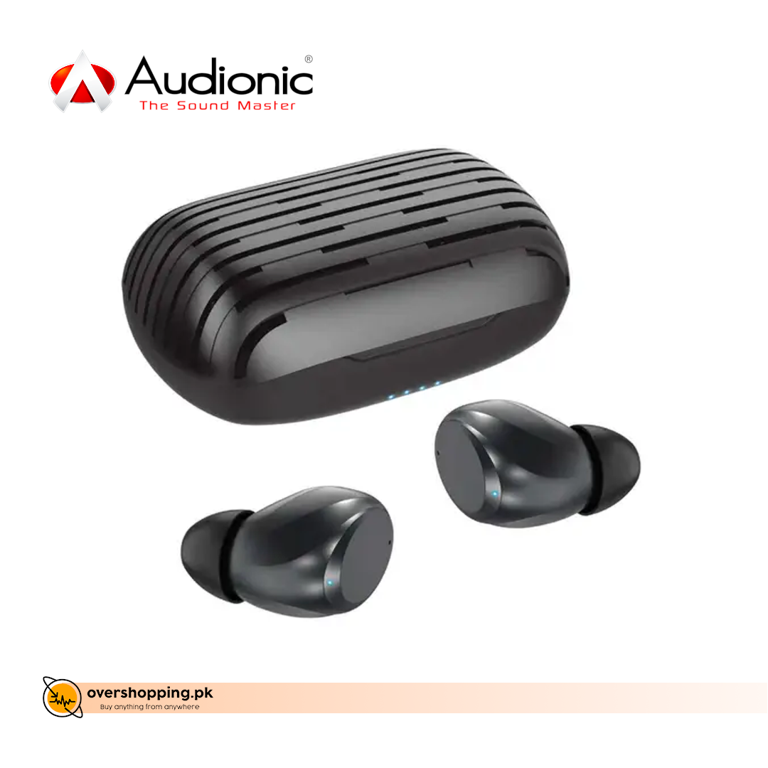 Audionic Signature Earphone (S35) Metal Body Case - Metallic Black