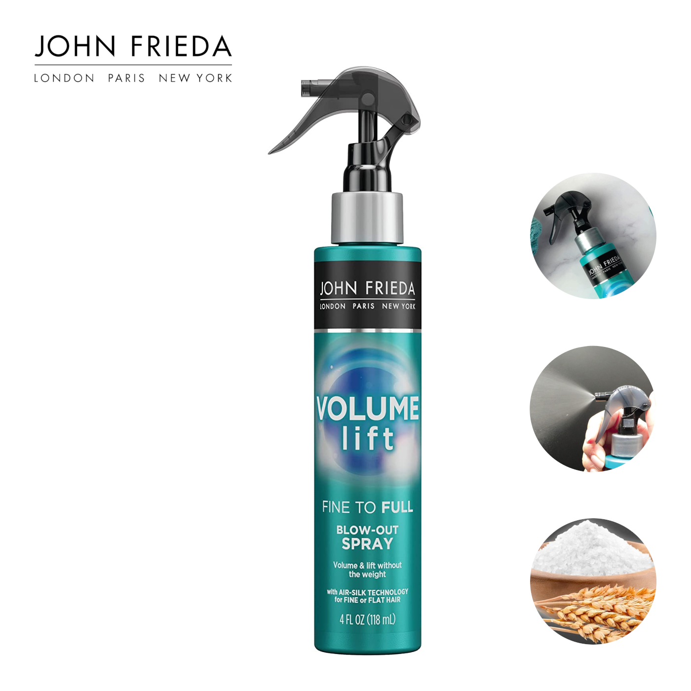 John Frieda Luxurious Volume Fine to Full Blow Out Spray, 4 Fluid Ounce