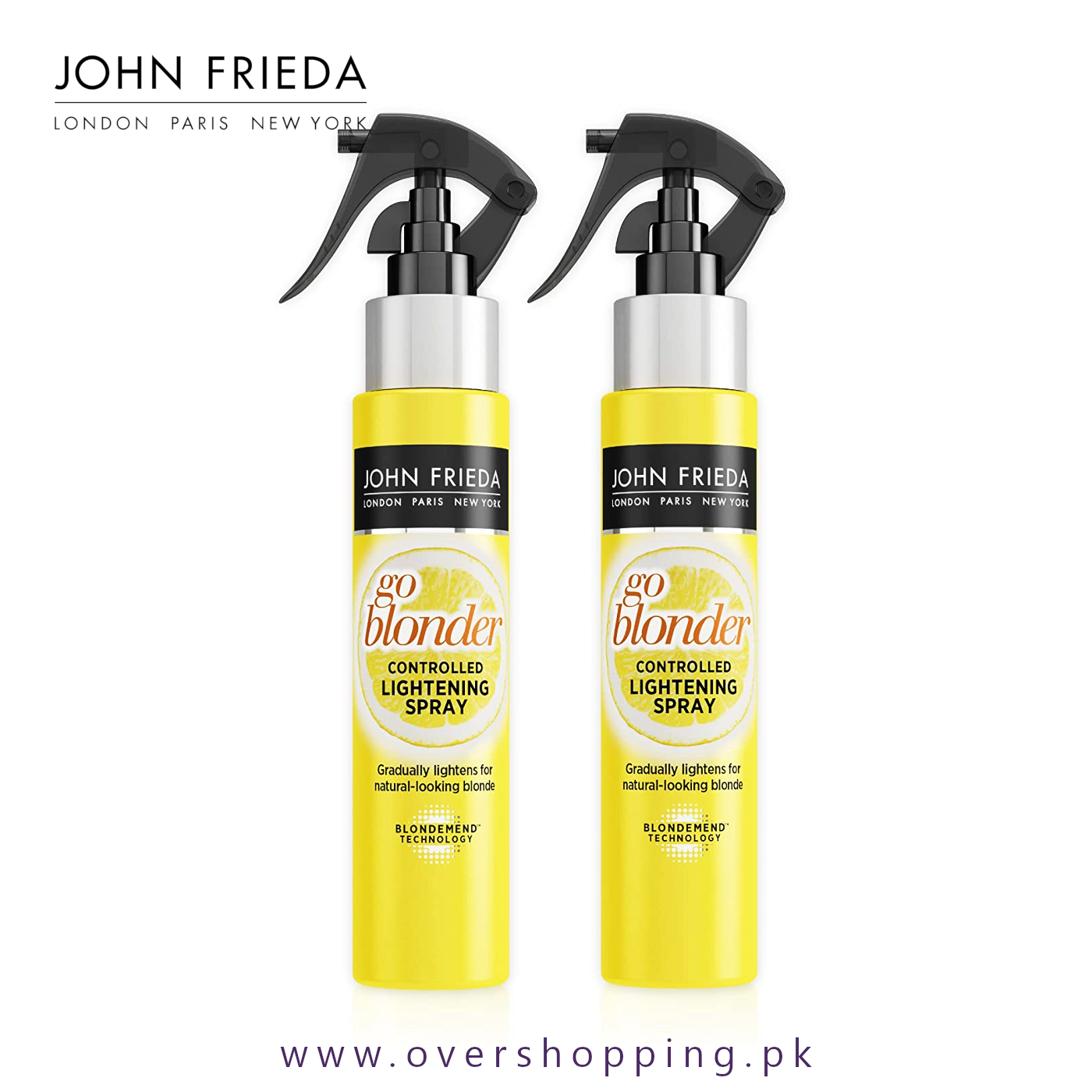 John Frieda, Sheer Blonde Go Blonder, Controlled Lightening Spray - 3.5 oz (2 Pack).