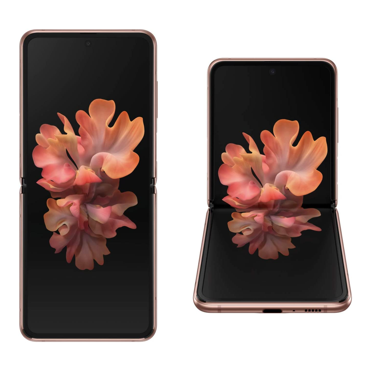 SAMSUNG Galaxy Z Flip 5G Factory Unlocked New Android Cell Phone US Version Smartphone Mystic Bronze (SM-F707UZNAXAA)