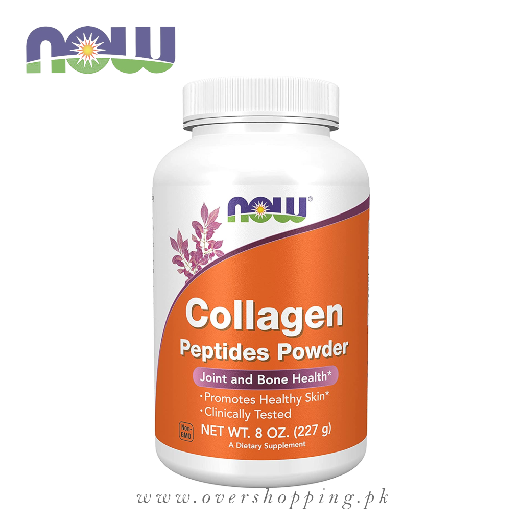 NOW Supplements Collagen Peptides Powder – All-Natural Nutrition, 8 Oz (227g)