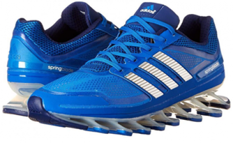 Adidas Men's Springblade Running Shoe, Blue Beauty/Metallic Silver/Royal Blue, 11 US