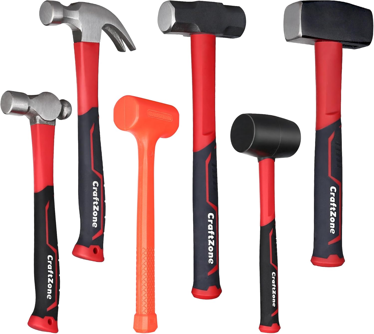 6PCS Rubber Mallet Hammer Set Model RMH-6 Dead Blow Soft Face Hammers Pakistan