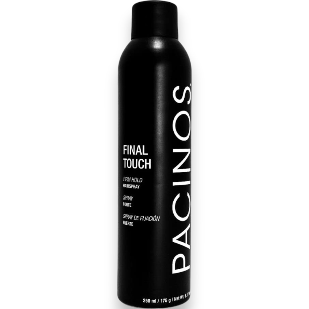 Pacinos Final Touch Hairspray – Anti-Frizz, Firm Hold, Fast Drying, Flake Free Aerosol, 9 Fl Oz (F