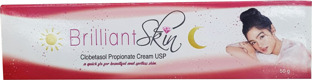 Brilliant Skin Clobetasol Propionate Cream USP - Quick Skin Whitening Cream - 1.7 Oz (50g)