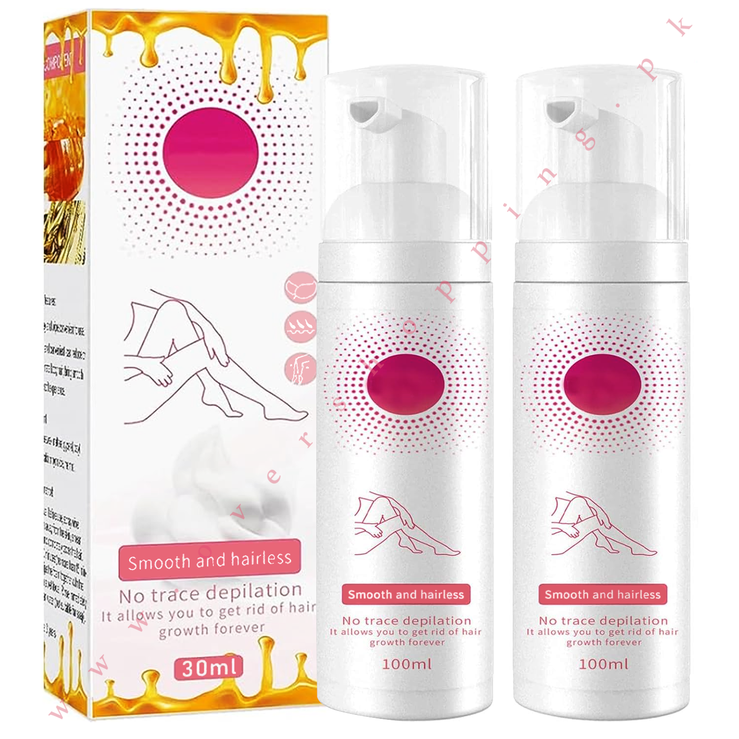 Beeswax Hair Removal Mousse, Gentle Beeswax Hair Removal Mousse, Hair Removal Spray, Body Hair Remov