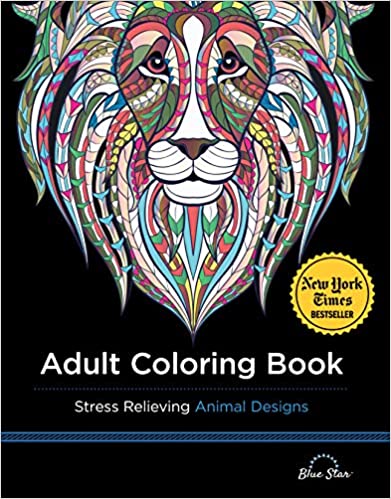 Adult Coloring Book: Stress Relieving Animal Designs Paperback – April 12, 2015