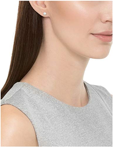 Amazon Essentials Sterling Silver Genuine or Created Round Cut Birthstone Stud Earrings