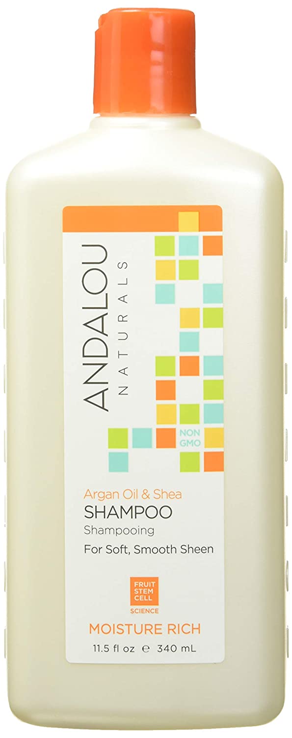 Andalou Naturals Argan Oil & Shea Moisture Rich Shampoo,Orange, 11.5 Ounce