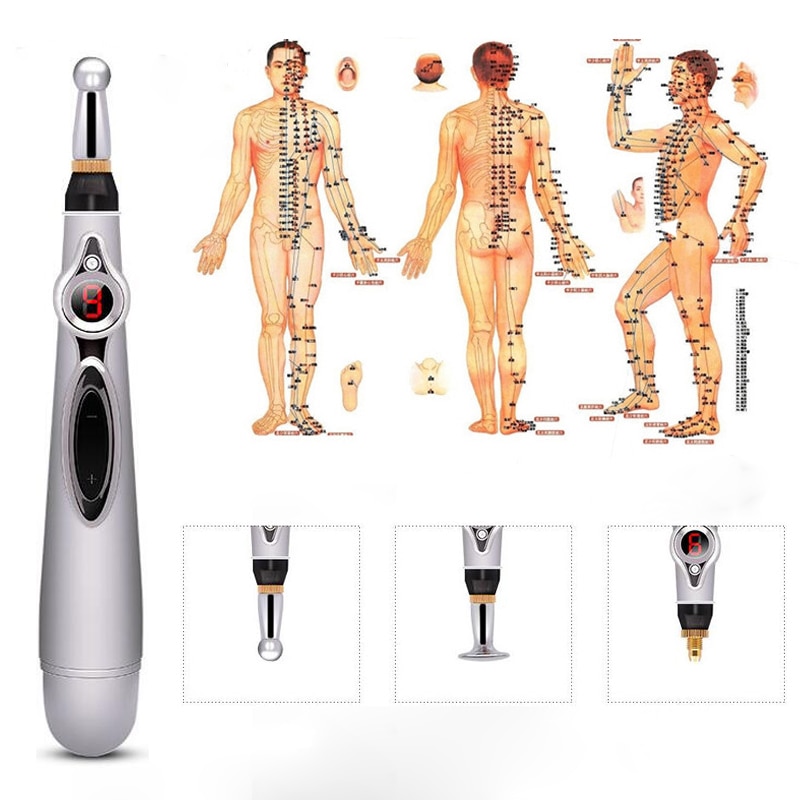 Electronic Acupuncture Pen - Electric Meridians Laser Therapy Heal Massage Pen for Meridian Energy Relief and Pain Management