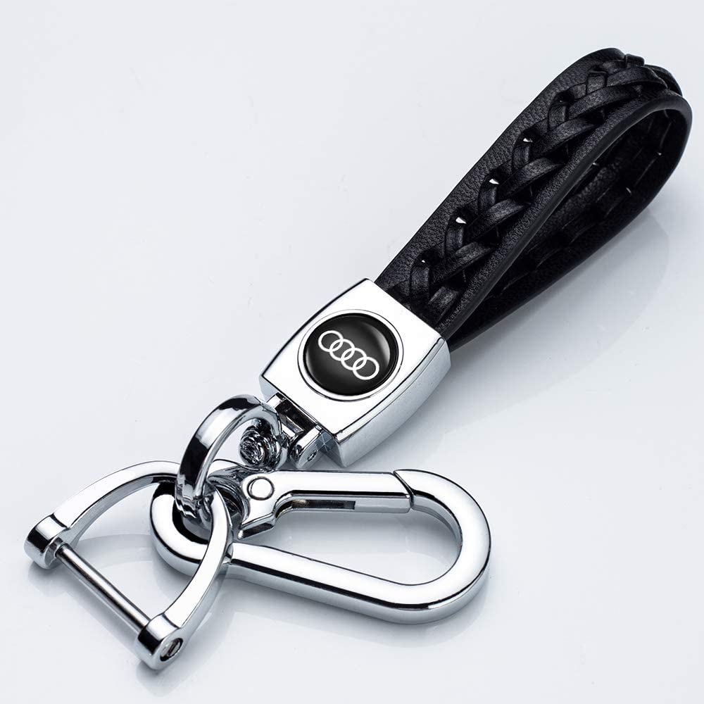 Genuine Leather Car Logo Suit Keychain Suit for Audi Key Chain