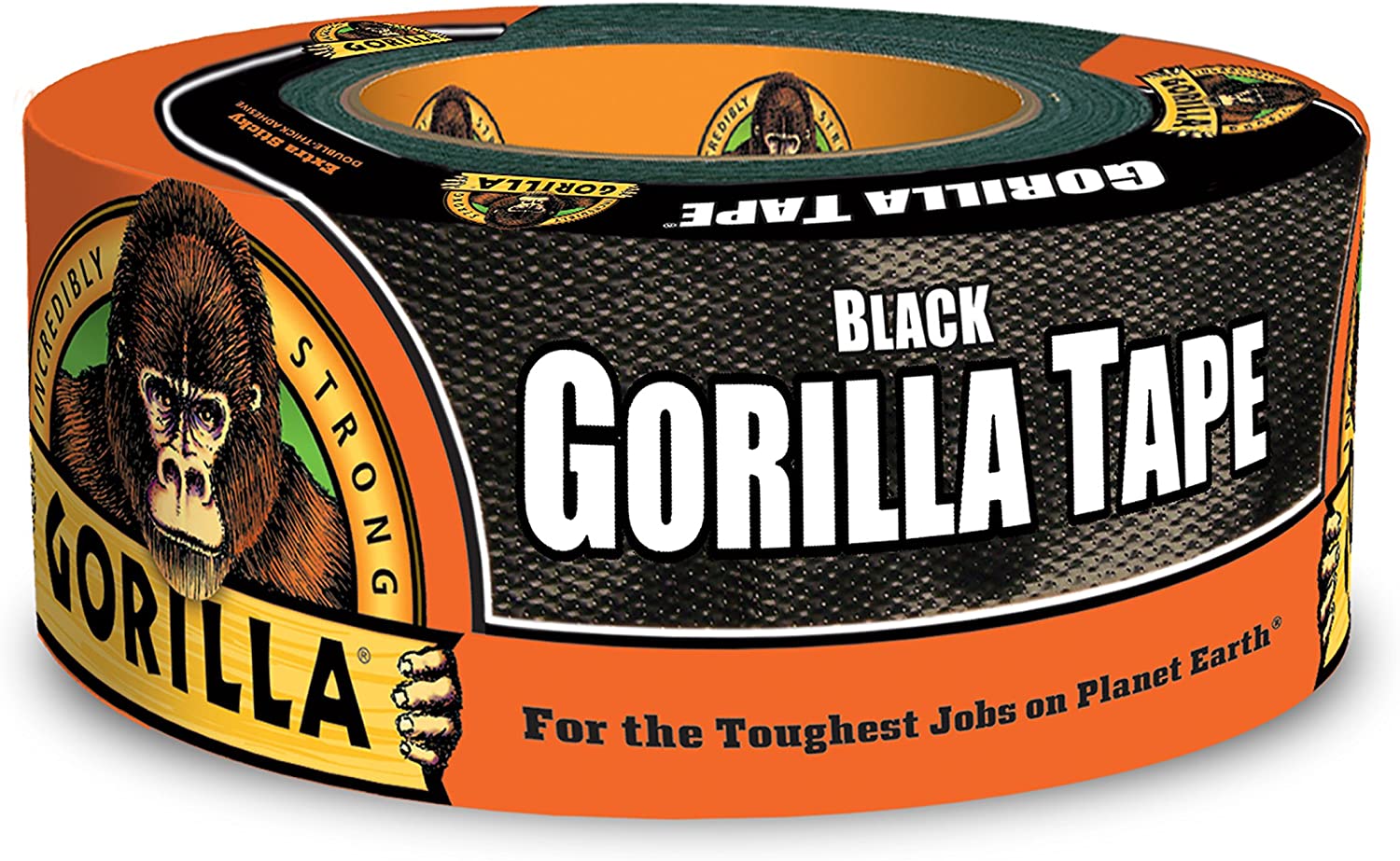 Gorilla 6001203 6001203-10 Duct Tape, 1.88" x 12 yd, Black, (Pack of 1), 1-Pack