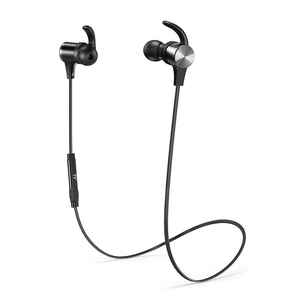 TaoTronics Bluetooth Wireless Headphones Magnetic Stereo Earphones with built in Mic
