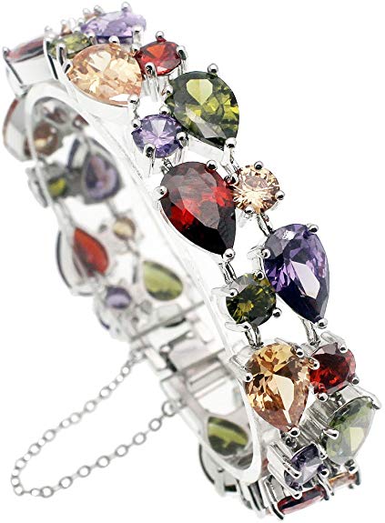 Valenetine's Jewelry Gifts Gemstones Sets Peridot Amethyst Garnet Morganite