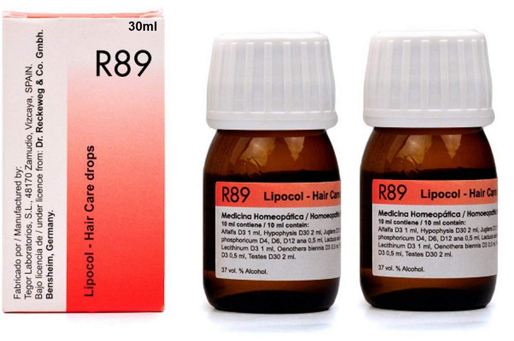2 LOT x Dr. Reckeweg - Homeopathic Medicine - R89 - Hair Care Drops