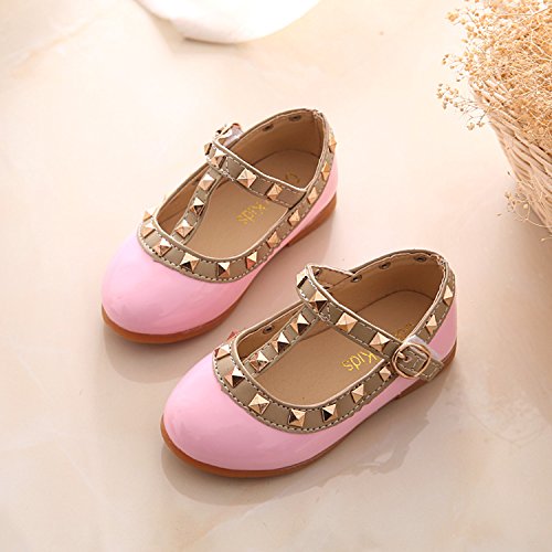 Komfyea Girls Flats Shoes Mary Wedding Party Princess Dress(Toddler/Little Kid/Big Kid)