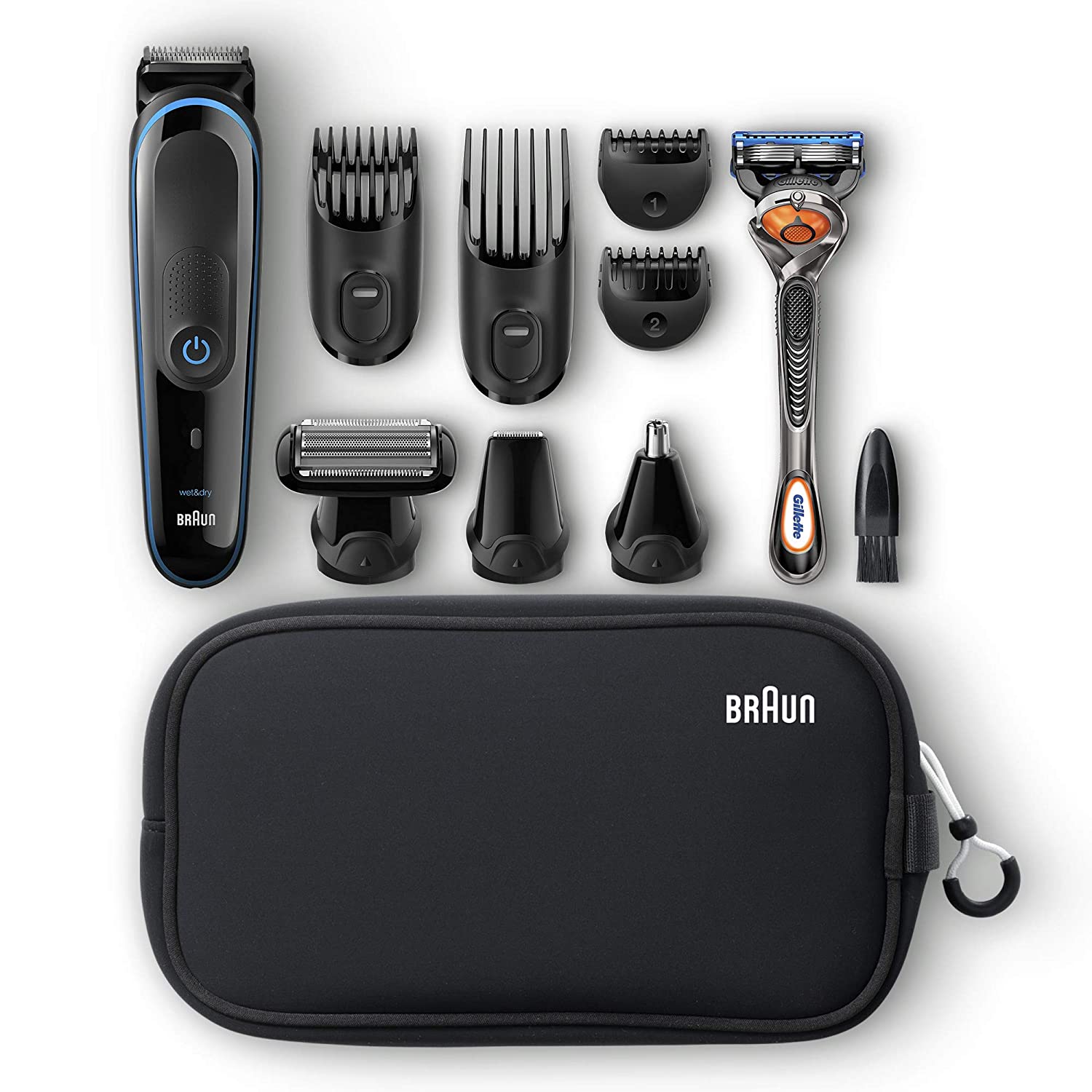 Braun Hair Clippers for Men MGK3980, 9-in-1 Beard Trimmer, Ear and Nose Trimmer, Body Groomer, Detai