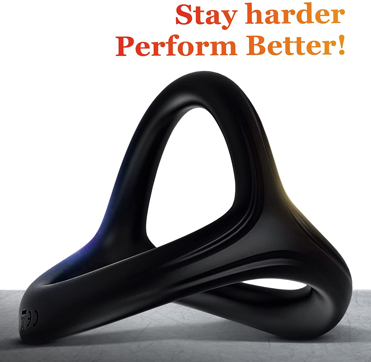 Adorime 3 in 1 Ultra Soft Cock Ring for Erection Enhancing
