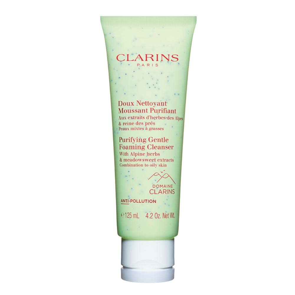 Clarins Purifying Gentle Foaming Face Cleanser | Cleanses, Purifies and Mattifies | Contains Salicylic Acid | Soap-Free | SLS-Free | Combination To Oily Skin Type