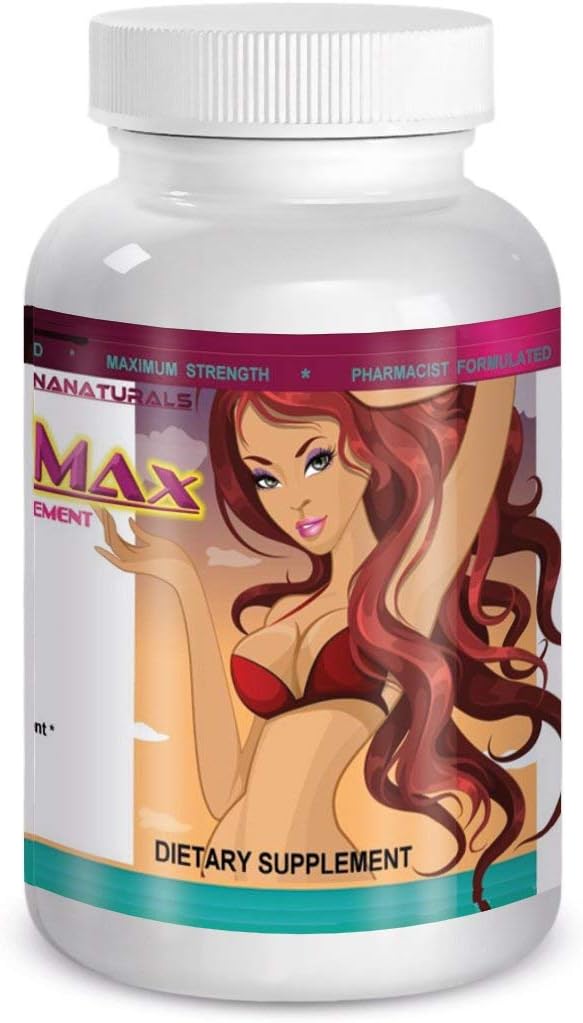 CURVIMAX Female Breast Enhancement and Enlargement Pills, 60 Tablets by MARINANATURALS
